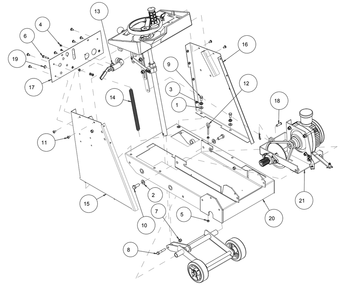Section 08 Diagram and Parts List for MK-2025SSP 168953 MK Diamond Concrete Saw